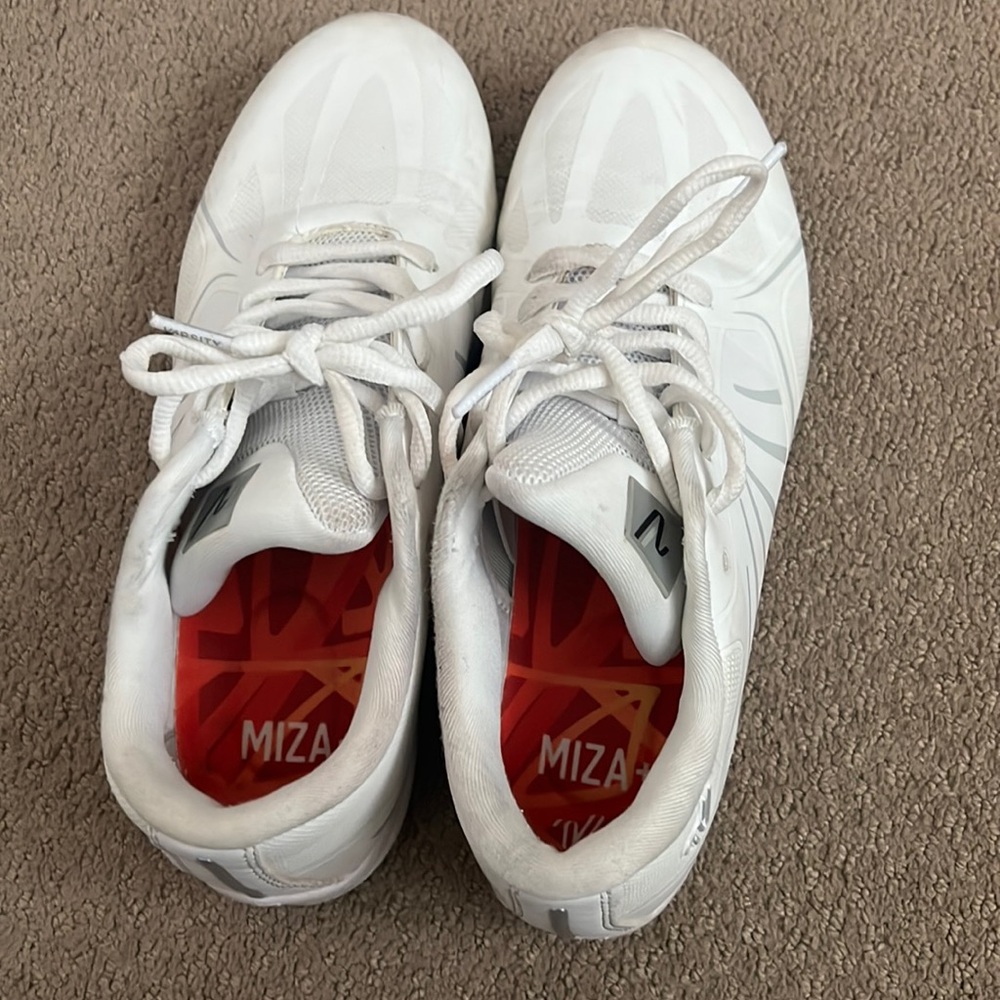 Varsity white cheer shoes, size 8